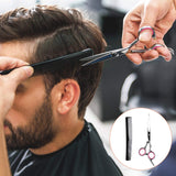 Sirabe 9 Pcs Hair Cutting Scissors Set Hairdressing Scissors Kit,Thinning Scissor,Neck Duster,Hair Comb,Leather Scissors Case,Professional Barber Salon Home Shear Kit for Men Women Pet