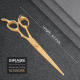 Haircut Scissors Professional, Sirabe 6.5" Hair Cutting Scissors Right Hand Razor Edge Barber Shears Trimming Haircut Scissors for Men and Women, Japanese Stainless Steel for Home Salon Hairdressing Visit the Sirabe Store